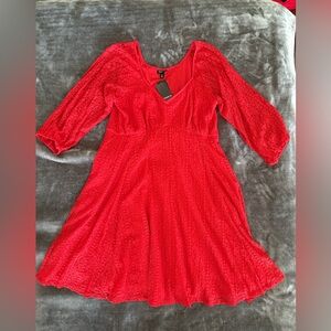 Torrid Red Lace Dress